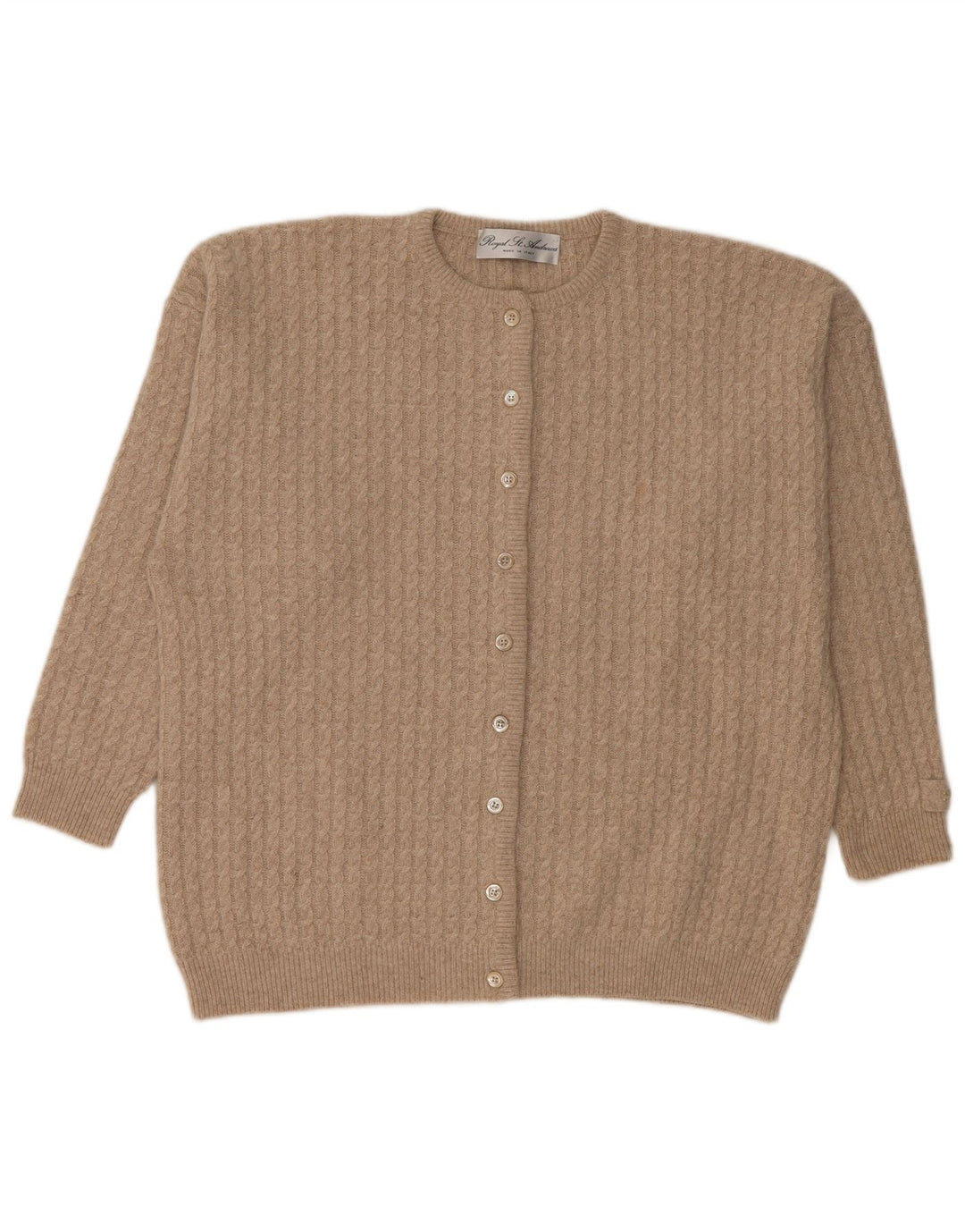 ST. Γυναικεία ζακέτα ANDREWS UK 18 XL Beige Angora