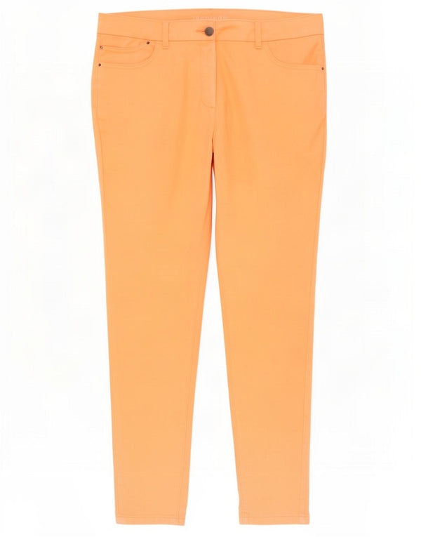 Marks & Spencer Γυναικείο Skinny Casual Παντελόνι UK 20 2XL W38 L30 Orange