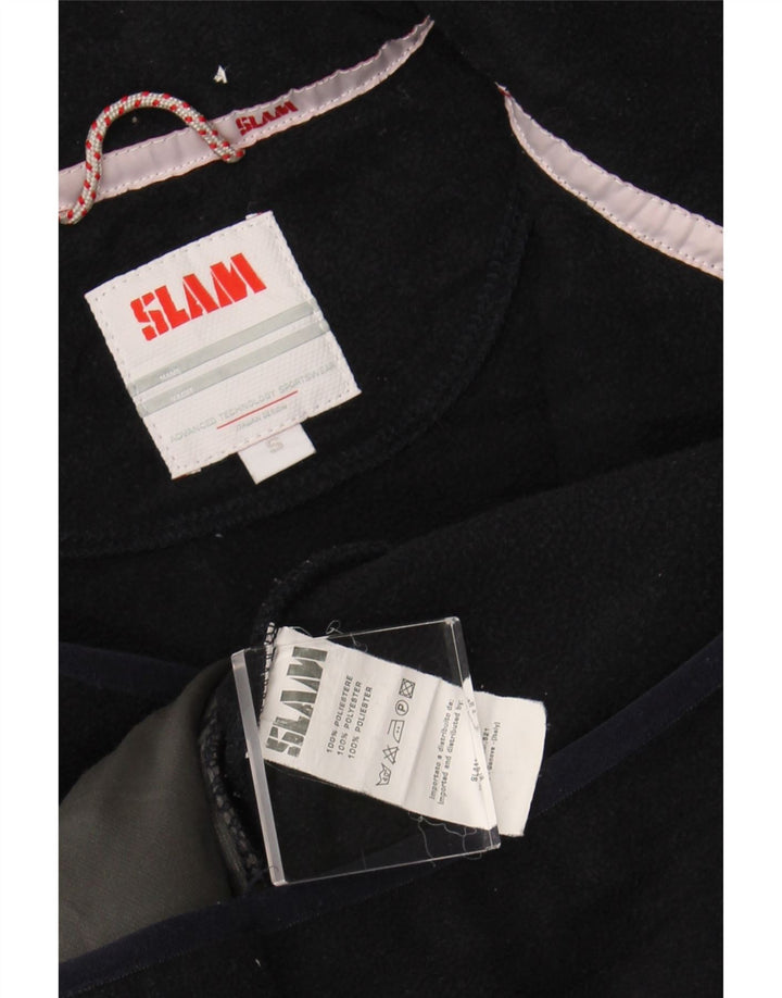 SLAM Womens Fleece Jacket UK 10 Small Navy Blue Polyester
