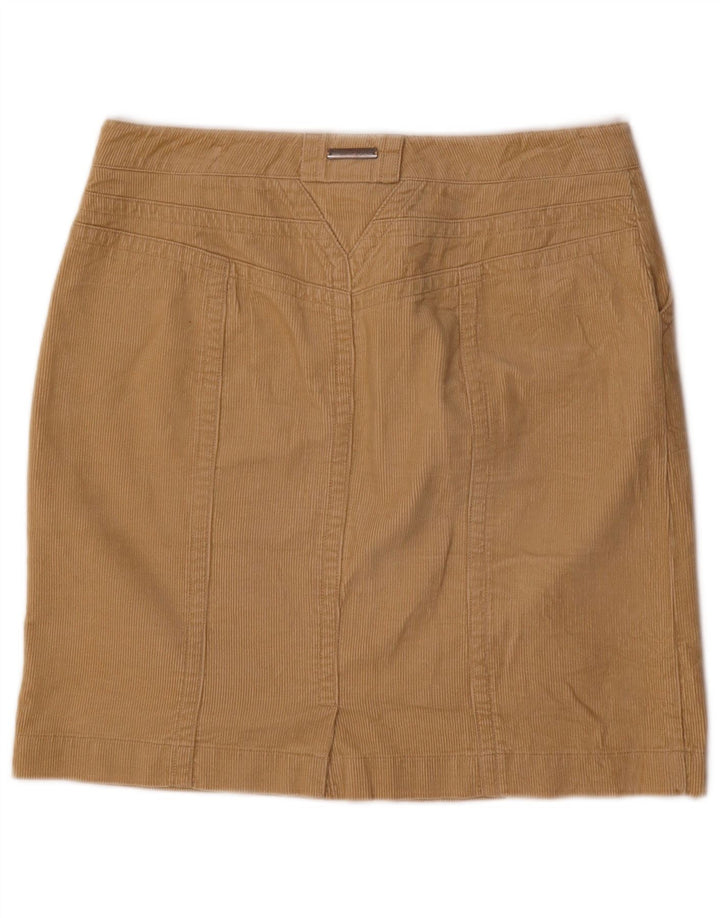 Tommy Hilfiger Γυναικεία κοτλέ φούστα US 8 Medium W32 Μπεζ βαμβακερή