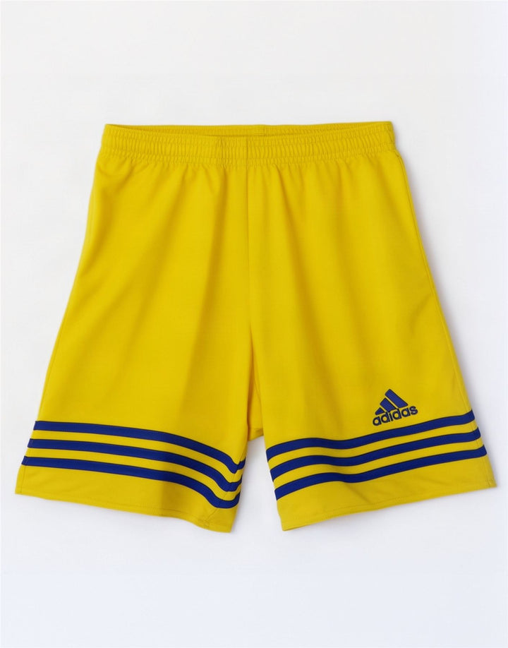 Ανδρικό αθλητικό σορτς Adidas Climalite Μικρό κίτρινο πολυεστέρα
