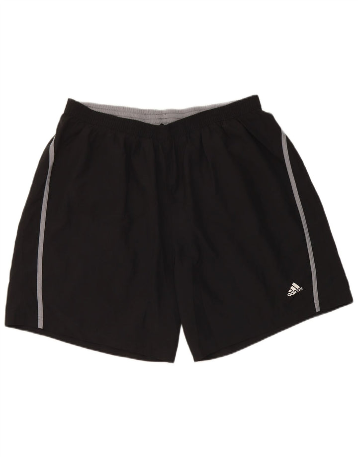 Ανδρικό αθλητικό σορτς Adidas μεγάλο μαύρο πολυεστέρα