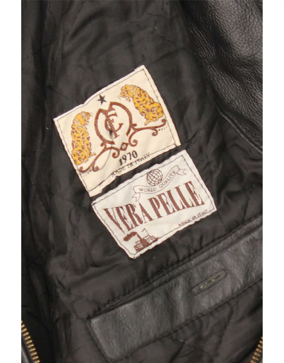 Vintage Ανδρικό Δερμάτινο Μπουφάν UK 36 Small Black