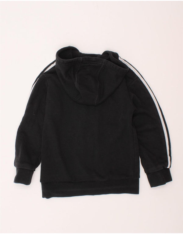 Adidas Boys Zip Hoodie πουλόβερ 2-3 ετών μαύρο βαμβακερό