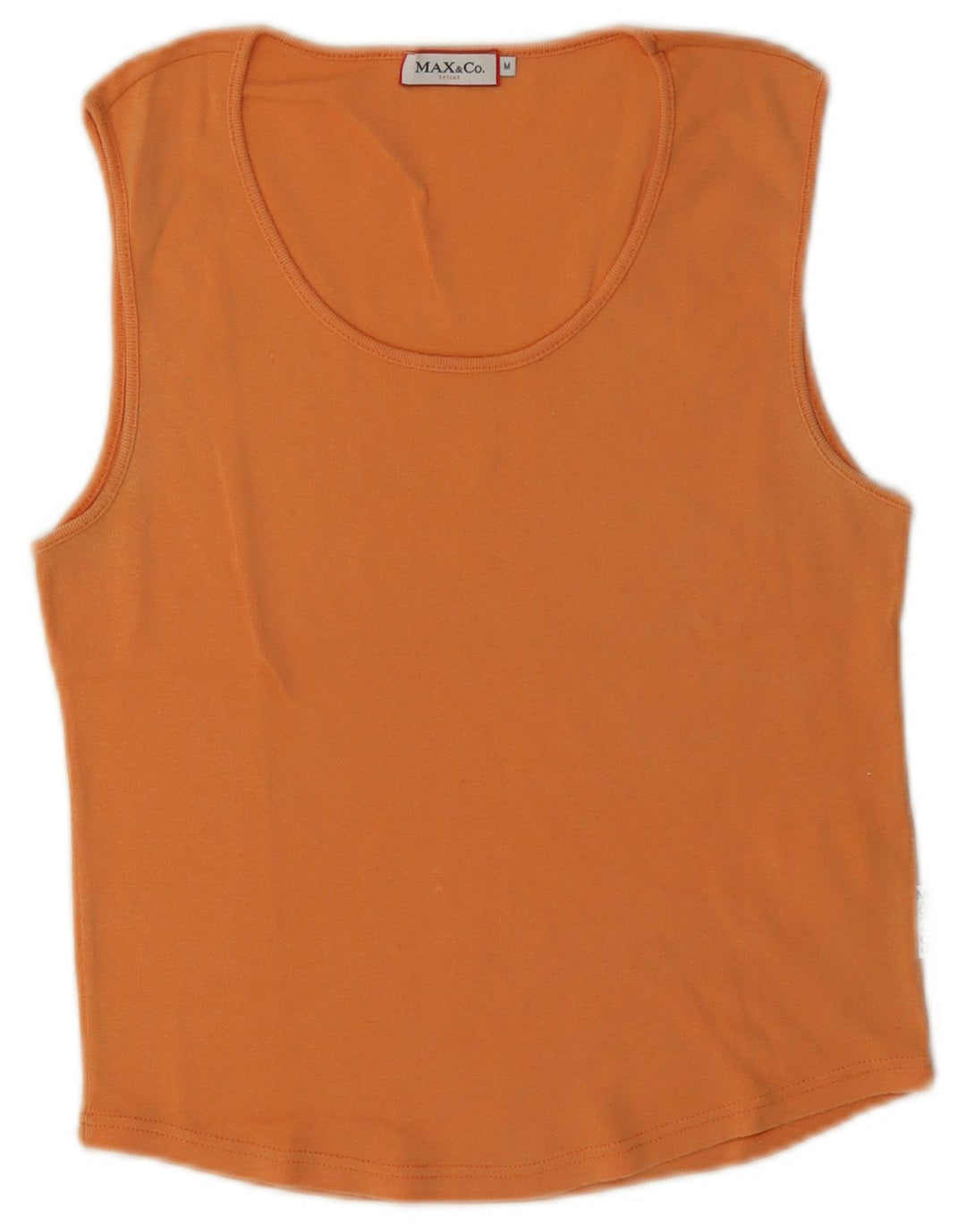 Max & Co. Γυναικείο γιλέκο Crop UK 12 μεσαίο πορτοκαλί βαμβακερό