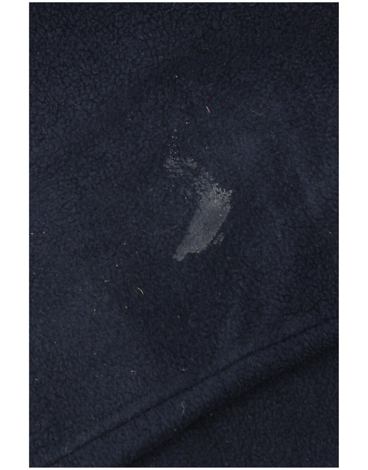 Kappa Ανδρικό φερμουάρ Fleece Jumper Μεγάλο Navy Blue Polyester