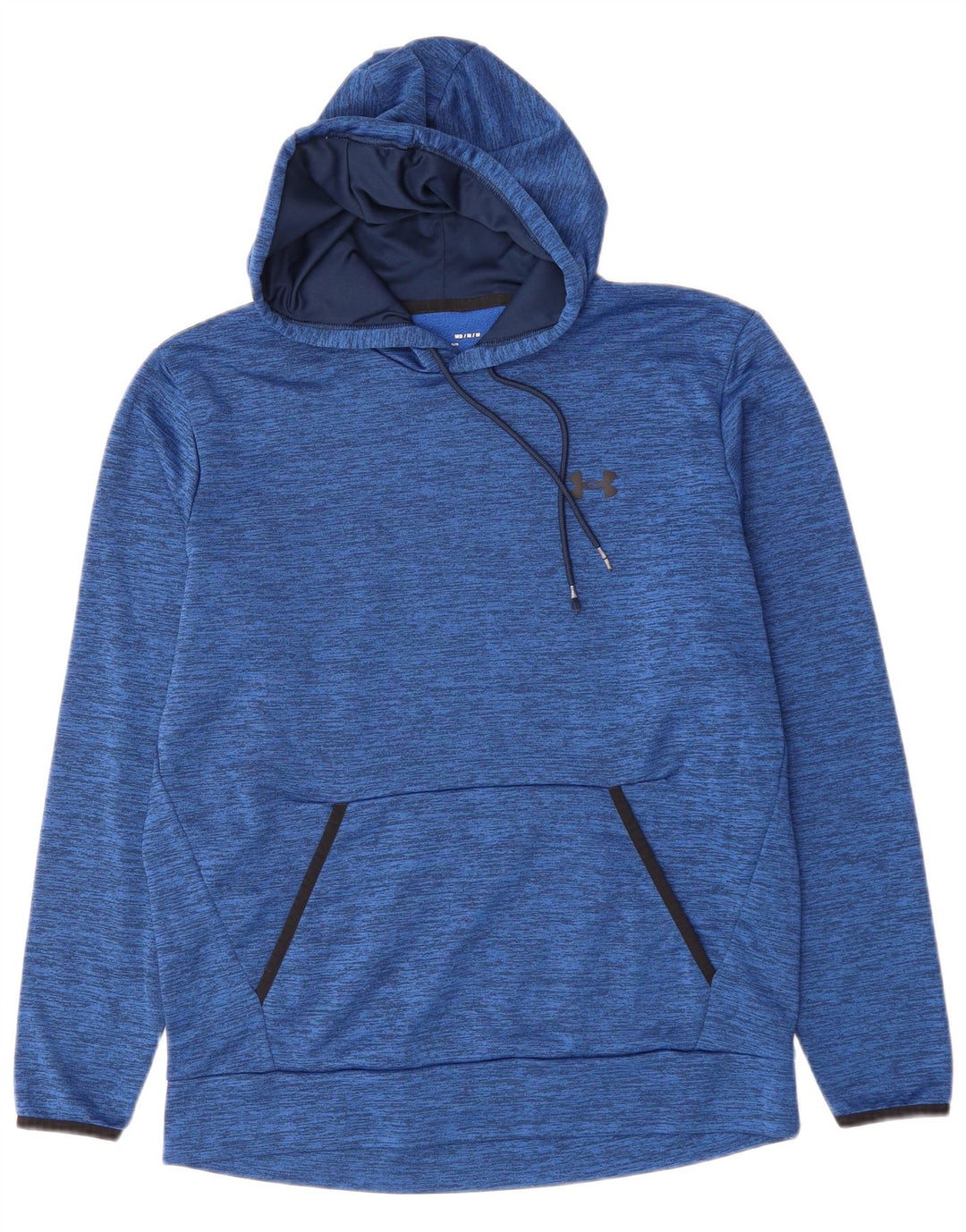 UNDER ARMOR Ανδρικό φούτερ με φούτερ με κουκούλα μεσαίου μπλε πολυεστέρα