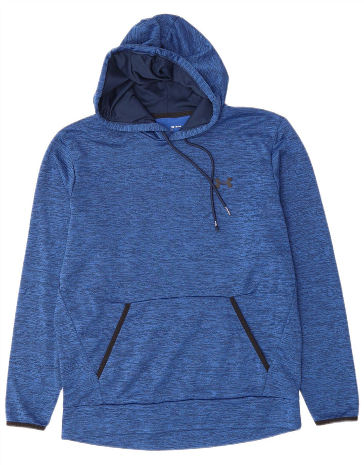 UNDER ARMOR Ανδρικό φούτερ με φούτερ με κουκούλα μεσαίου μπλε πολυεστέρα