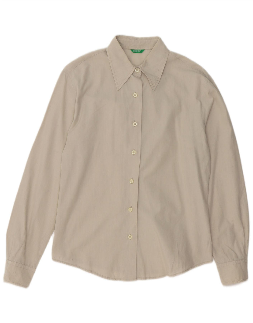 BENETTON Γυναικείο πουκάμισο UK 14 Medium Grey