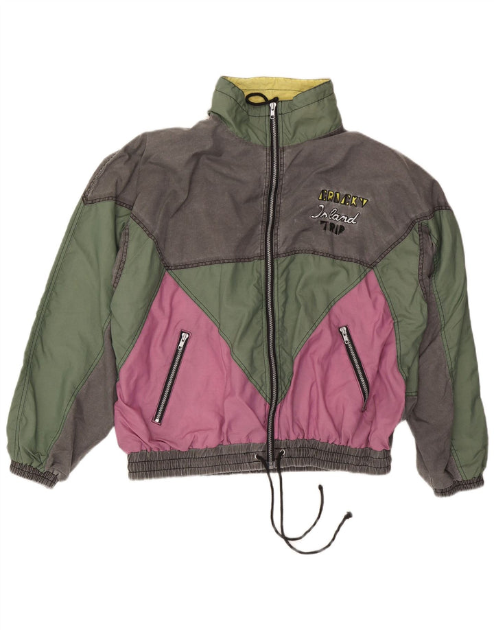 Vintage Ανδρικό μπουφάν Bomber IT 52/54 XL Πολύχρωμο Πολύχρωμο Πολυεστέρας
