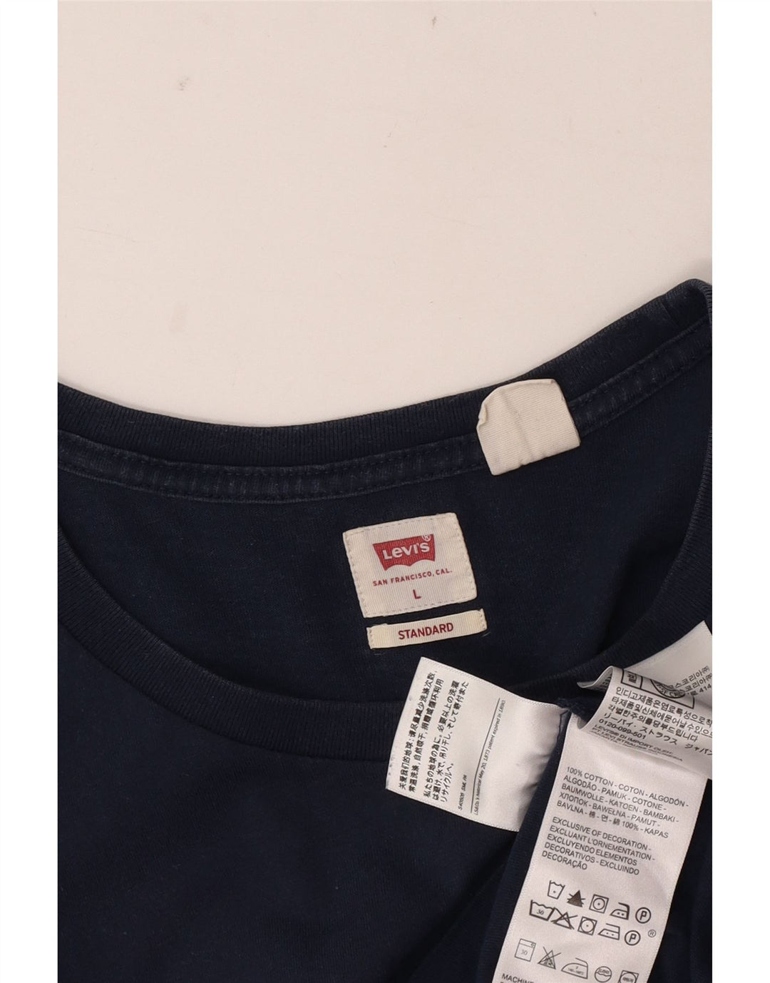 Ανδρικό μπλουζάκι Levi's Standard Top Large Navy Blue από βαμβάκι