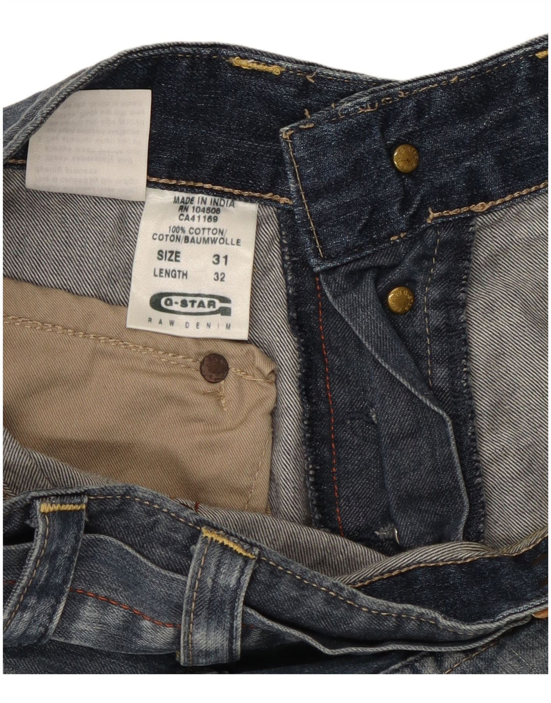 Ανδρικό τζιν σορτς G-STAR W31 μεσαίο μπλε βαμβακερό