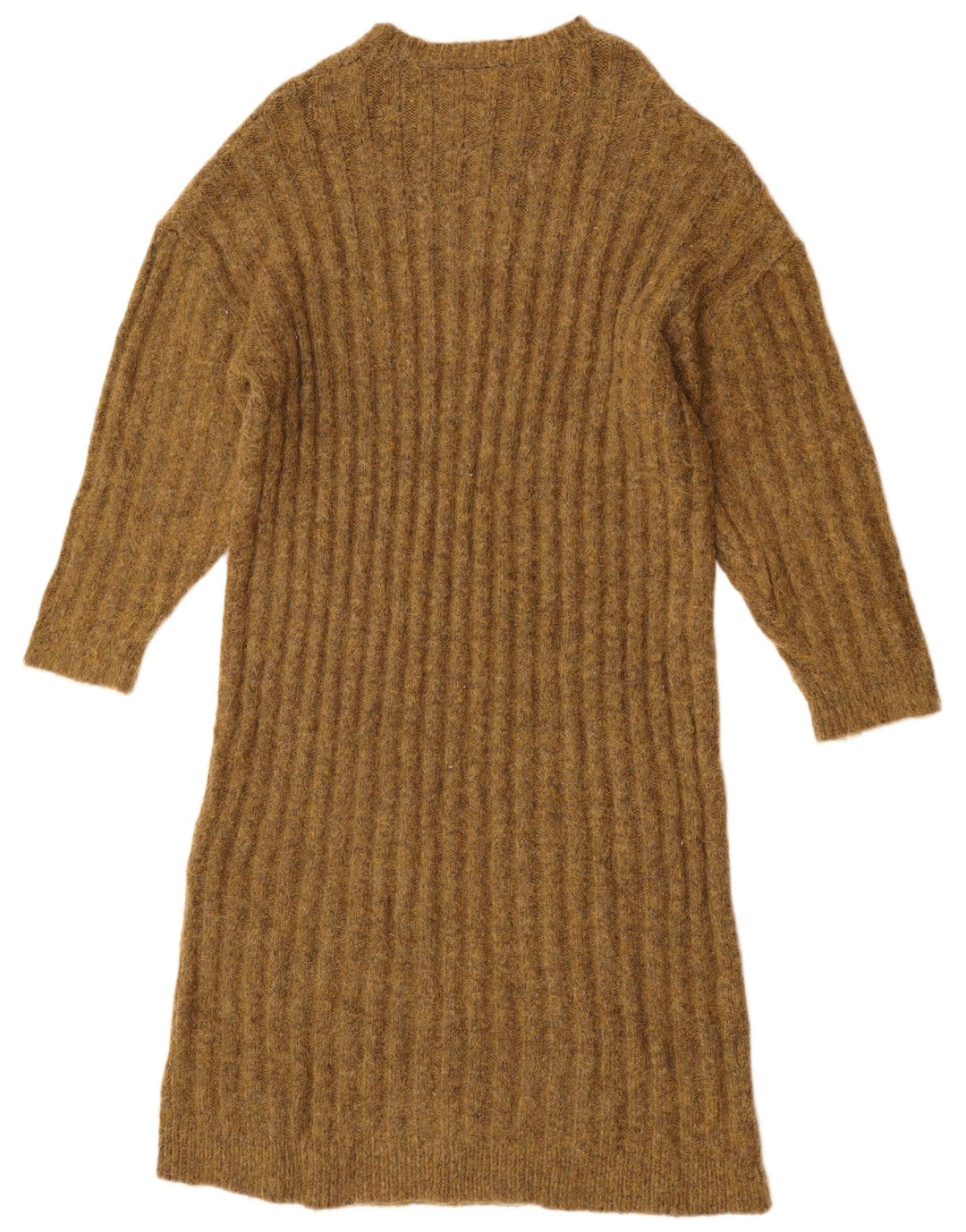 Γυναικείο φόρεμα υπερμεγέθους ZARA UK 14 Medium Khaki Nylon
