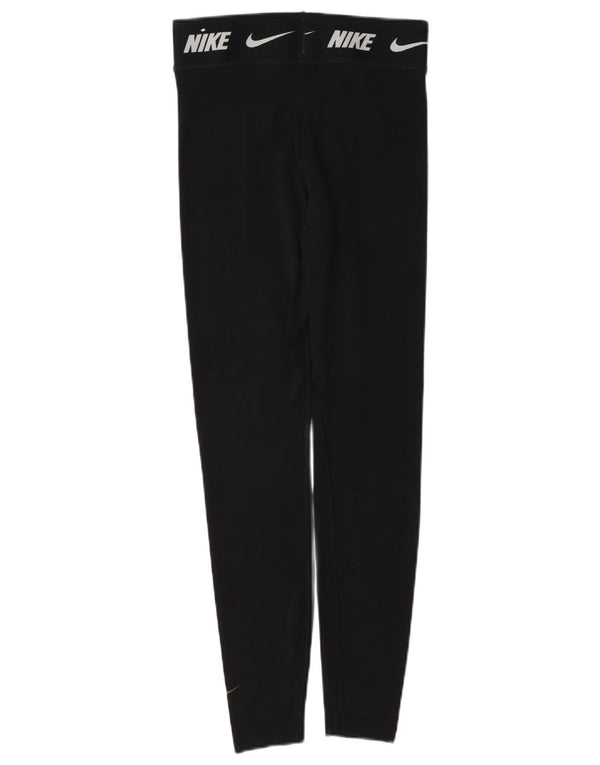 Γυναικείο κολάν Nike Graphic Slim Fit UK 6 XS Μαύρο βαμβακερό