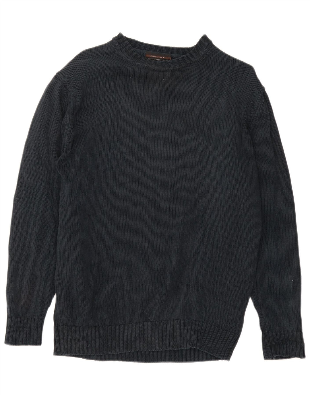 Ανδρικό πουλόβερ Zara Crew Neck Jumper XL Μαύρο