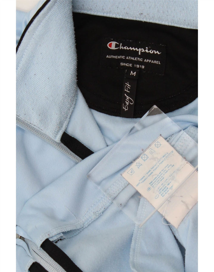 Champion Womens Easy Fit Top Jacket UK 14 Medium Blue Polyester