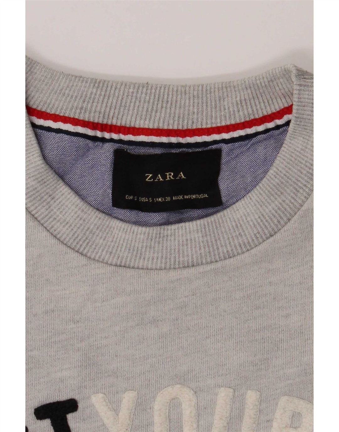 Ανδρικό γραφικό φούτερ Zara Jumper Small Grey
