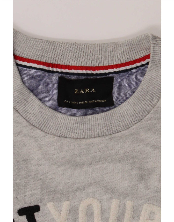 Ανδρικό γραφικό φούτερ Zara Jumper Small Grey
