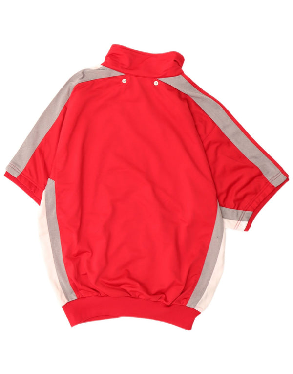 Ανδρική φόρμα γυμναστικής Adidas Top Jacket UK 38/40 Medium Red Colourblock