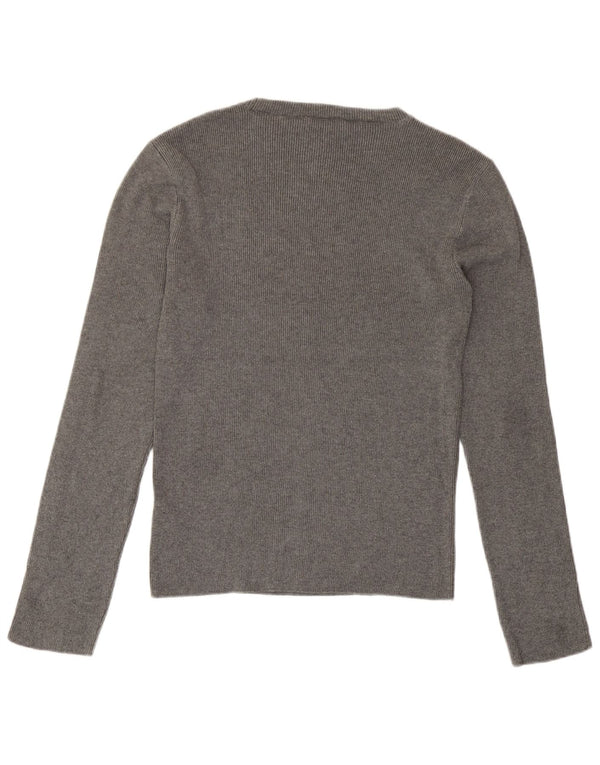 Topshop Γυναικείο Μακρυμάνικο UK 16 Large Grey Acrylic