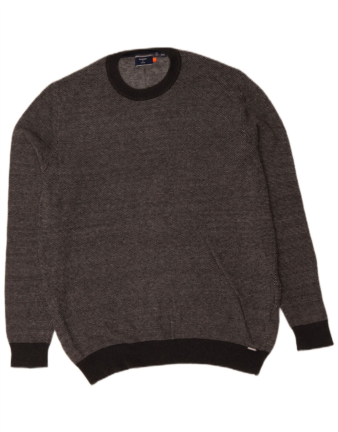 Ανδρικό πουλόβερ SUPERDRY Crew Neck Jumper 2XL Γκρι βαμβακερό