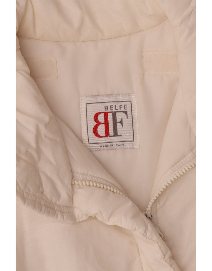 Γυναικείο μπουφάν Belfe & Belfe UK 14 Large White Polyester