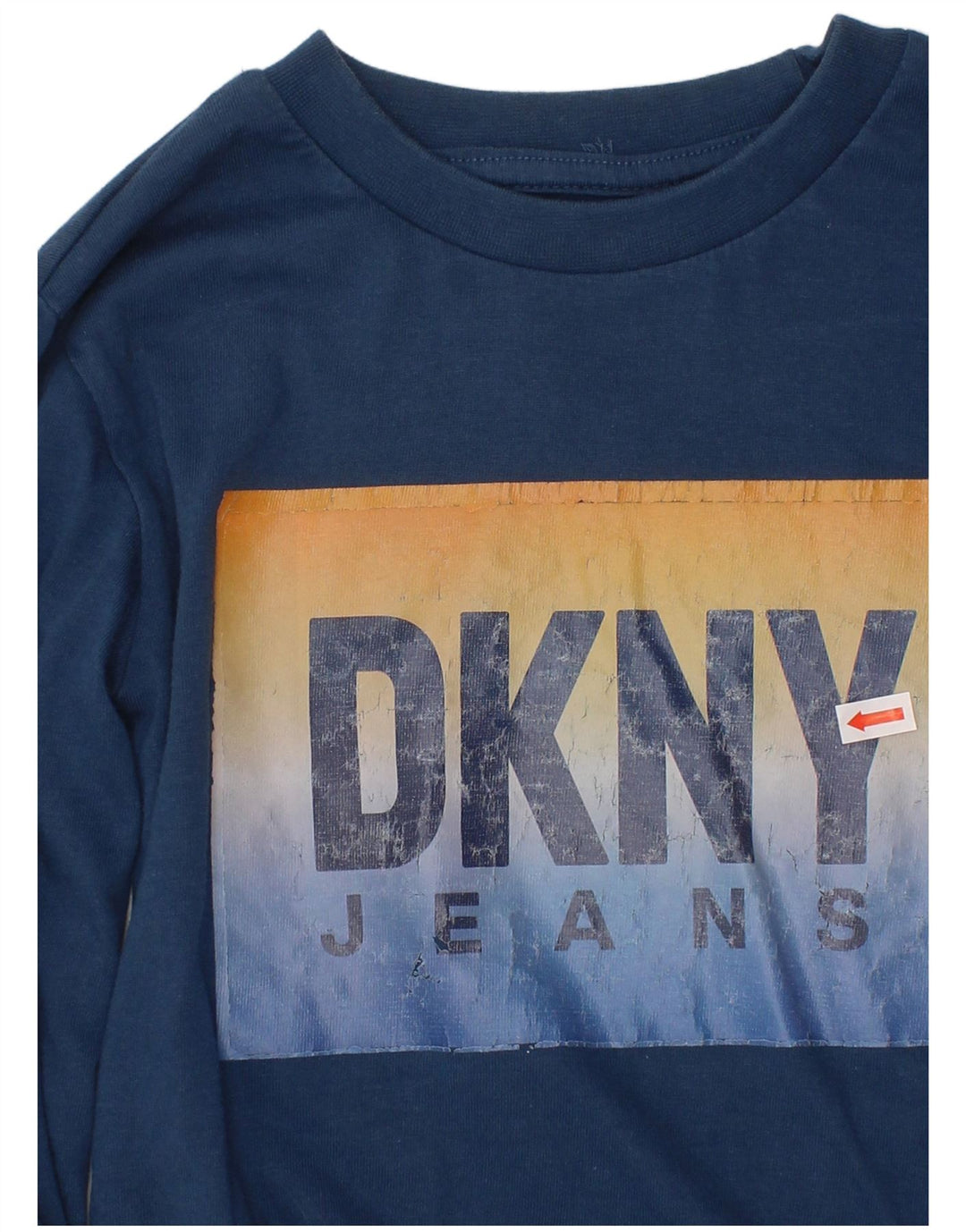 DKNY Boys Graphic Top Μακρυμάνικο 5-6 ετών Navy Blue Cotton
