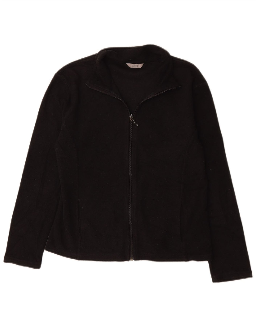 Marks & Spencer Γυναικείο Fleece Jacket UK 12 Medium Black Polyester
