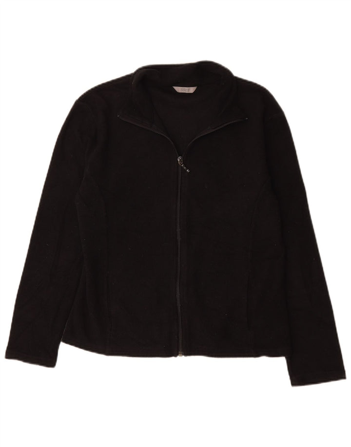 Marks & Spencer Γυναικείο Fleece Jacket UK 12 Medium Black Polyester