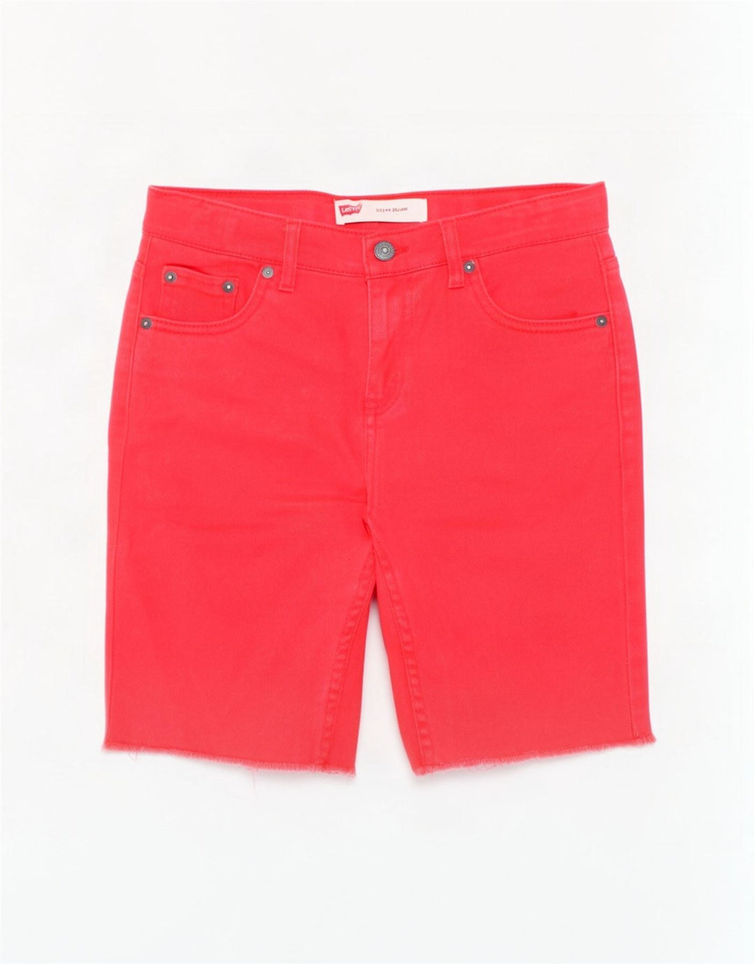 Levi's Boys 511 τζιν σορτς 13-14 ετών W28 κόκκινο βαμβακερό