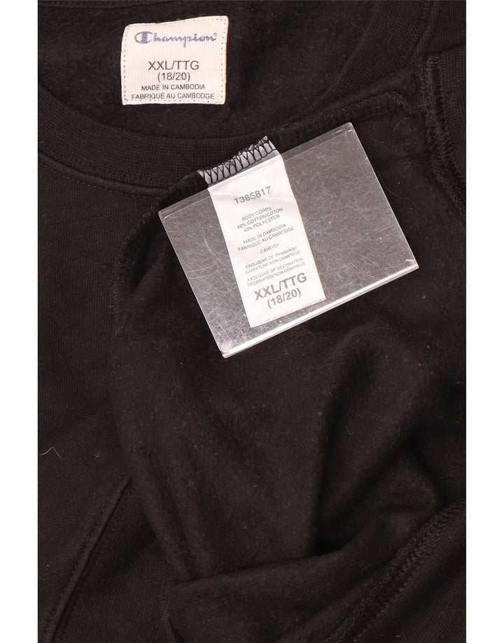 Champion Boys Graphic Φούτερ Jumper 15-16 ετών 2XL Μαύρο