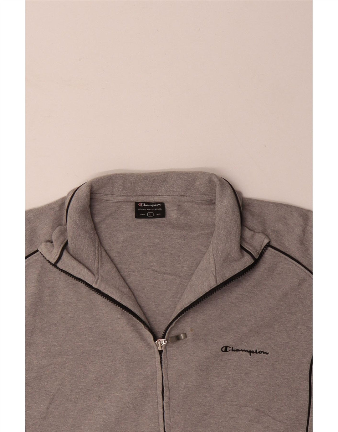 Ανδρική αθλητική φόρμα CHAMPION Top Jacket μεγάλο γκρι βαμβακερό