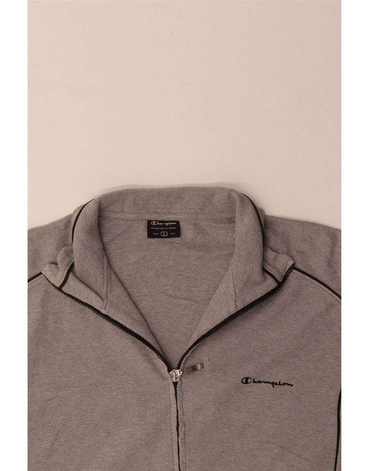Ανδρική αθλητική φόρμα CHAMPION Top Jacket μεγάλο γκρι βαμβακερό