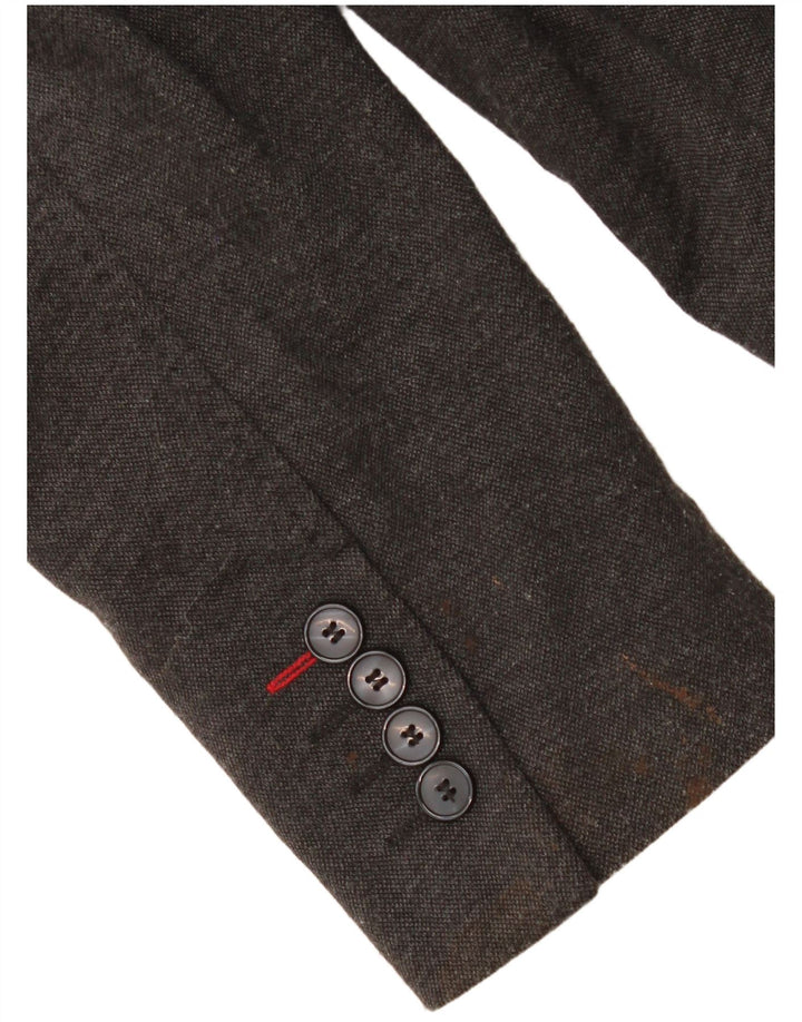 Zara Ανδρικό μπουφάν μπλέιζερ με 2 κουμπιά EU 48 Medium Grey Polyester