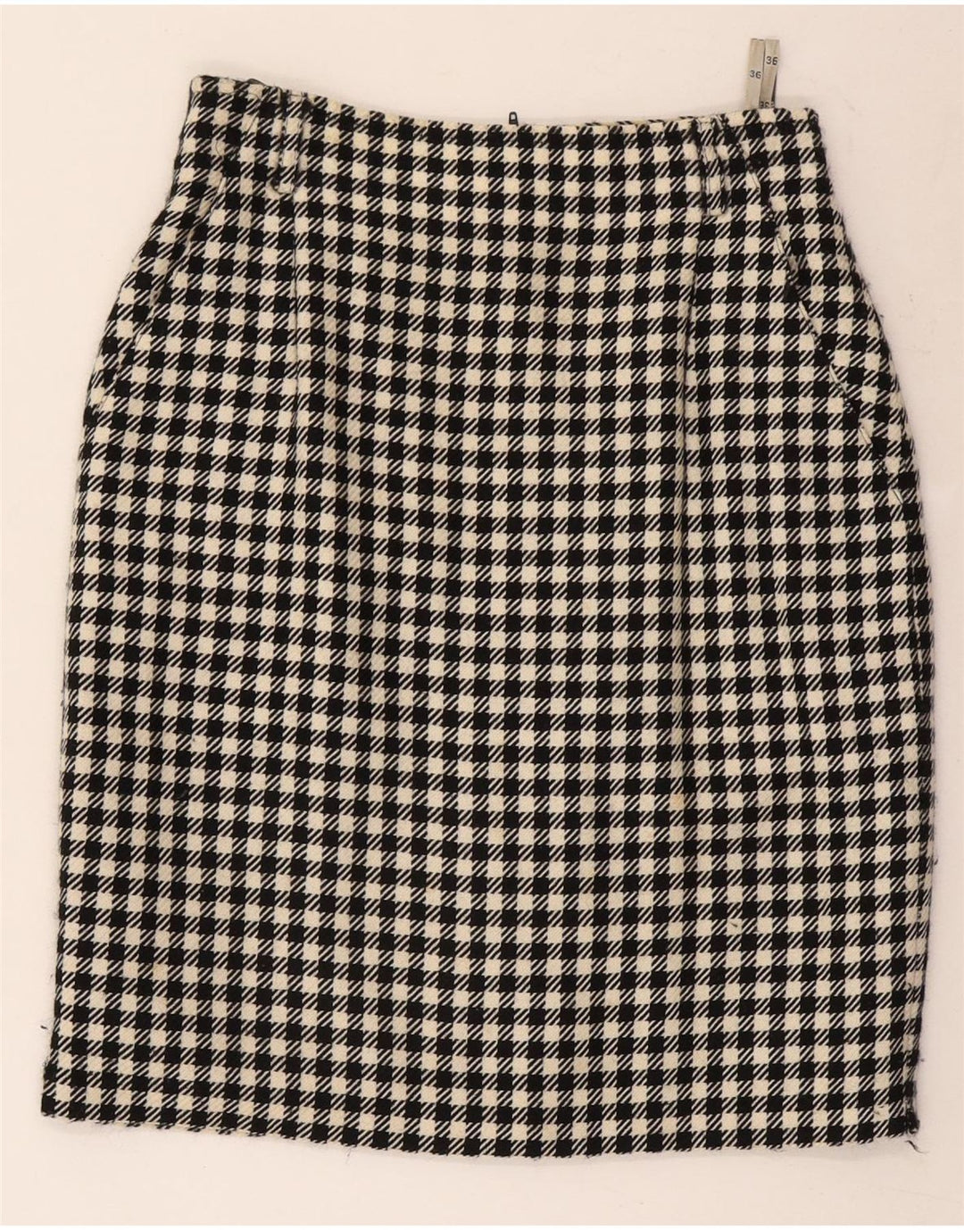 Gerry Weber Γυναικεία Pencil Φούστα EU 36 Small W26 Black Houndstooth Wool