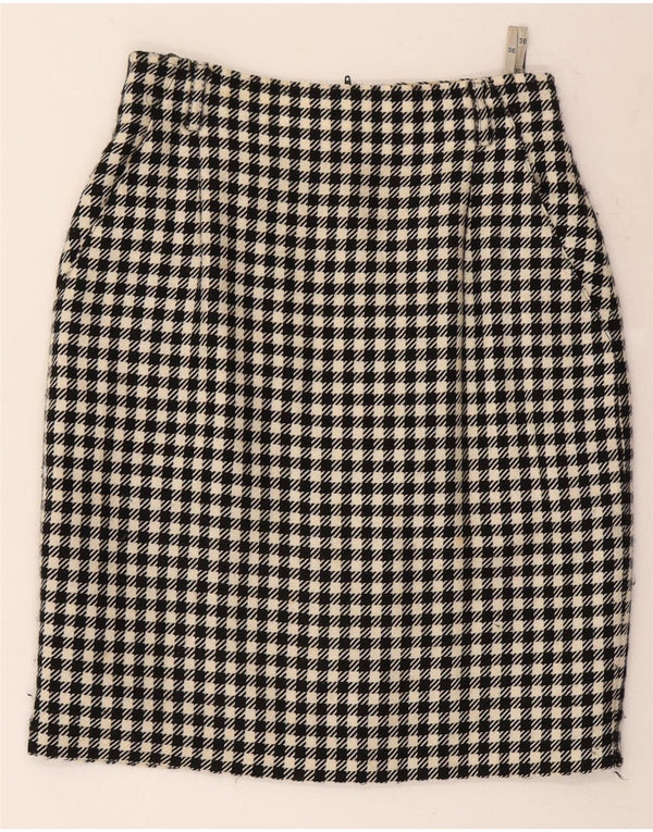 Gerry Weber Γυναικεία Pencil Φούστα EU 36 Small W26 Black Houndstooth Wool