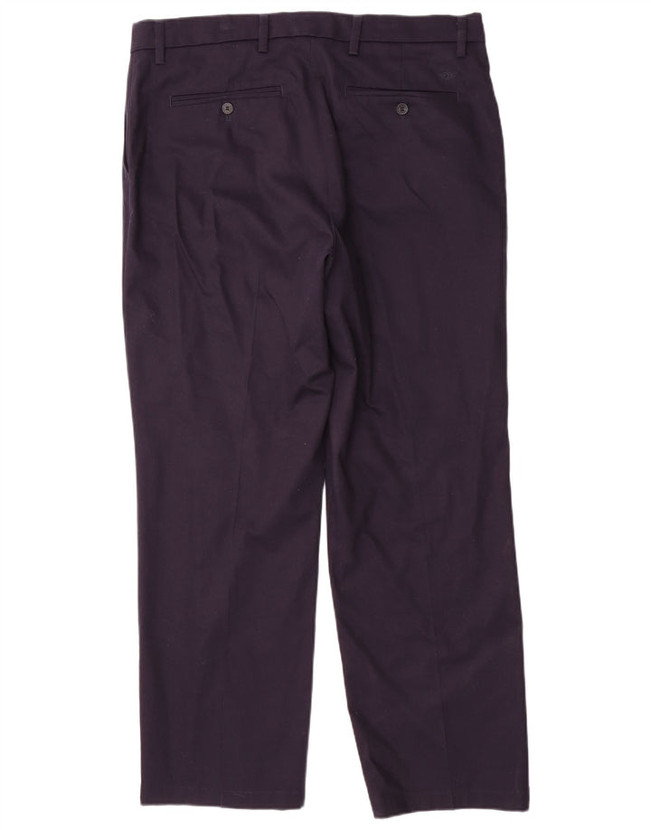 DOCKERS Ανδρικό ίσιο κλασικό παντελόνι Chino W36 L30 Navy Blue Cotton