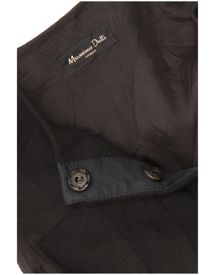 Massimo Dutti Γυναικείο Αμάνικο Φόρεμα A-Line EU 38 Small Black Wool