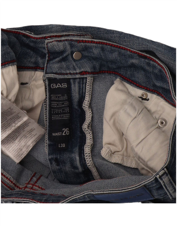 Gas Γυναικείο Slim Jeans W26 L30 Μπλε Βαμβακερό