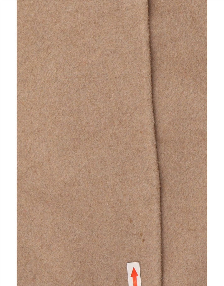 Zara Γυναικείο Χειροποίητο Πανωφόρι UK 14 Medium Beige Wool