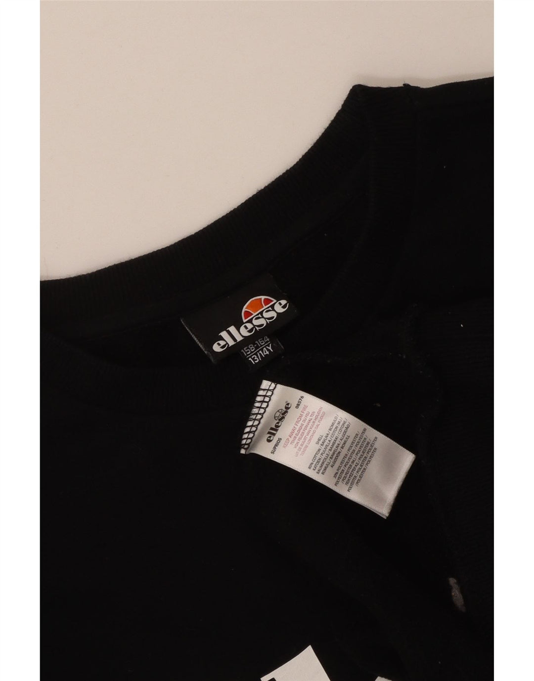 Γραφικό Φούτερ Ellesse Boys Jumper 13-14 ετών Μαύρο Βαμβακερό