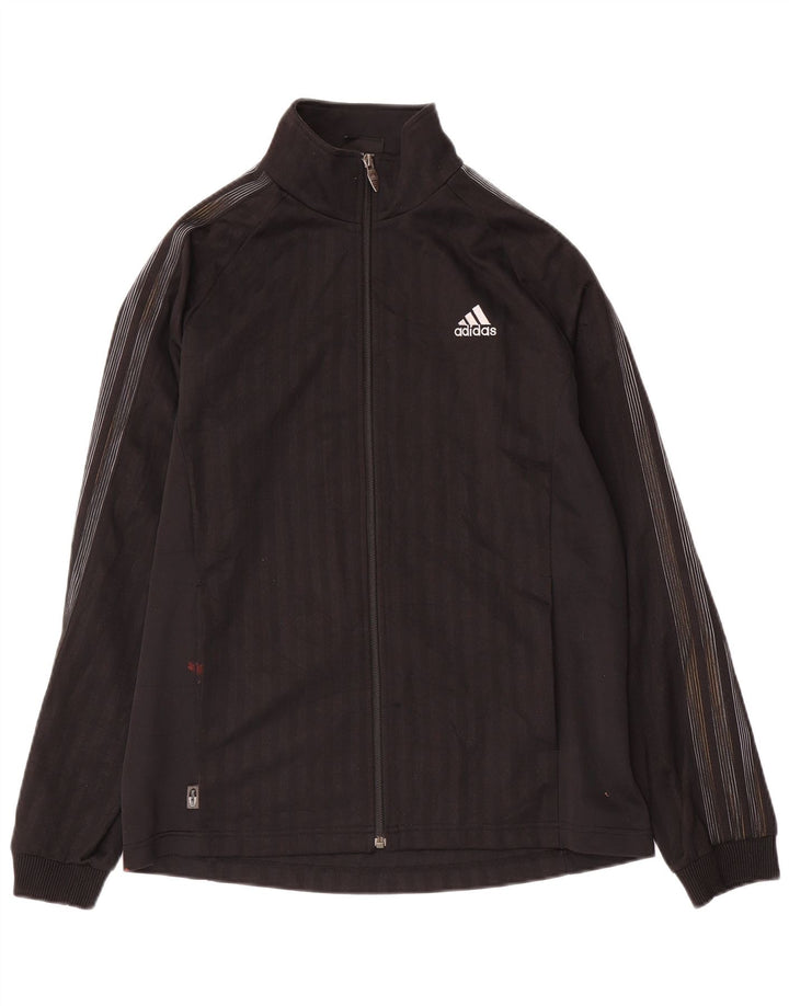 Ανδρική φόρμα ADIDAS Top Jacket UK 38/40 Medium Μαύρο ριγέ