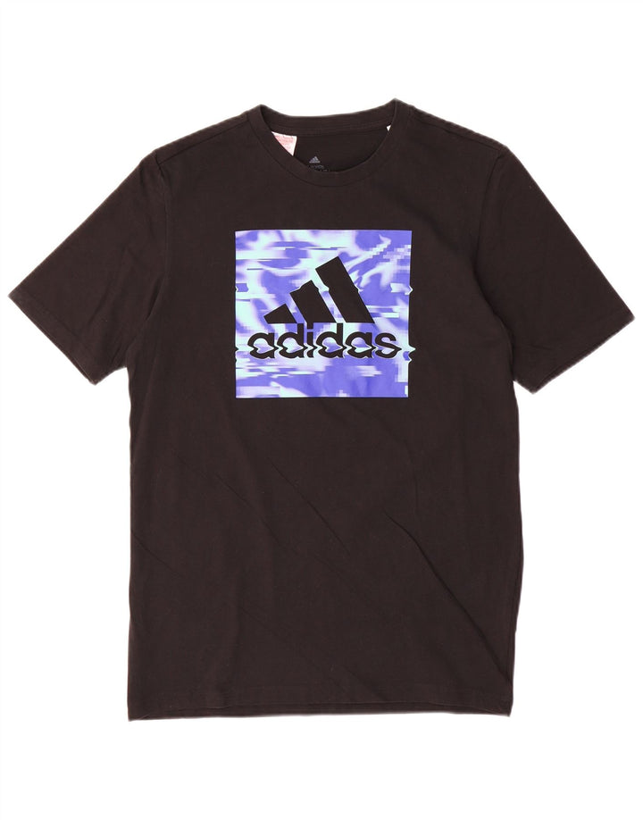 Adidas Boys Graphic T-Shirt Top 15-16 Years Μαύρο