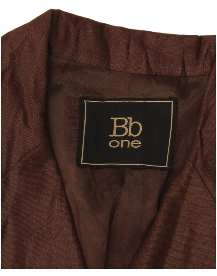 Vintage γυναικείο σακάκι με 3 κουμπιά UK 10 Small Brown