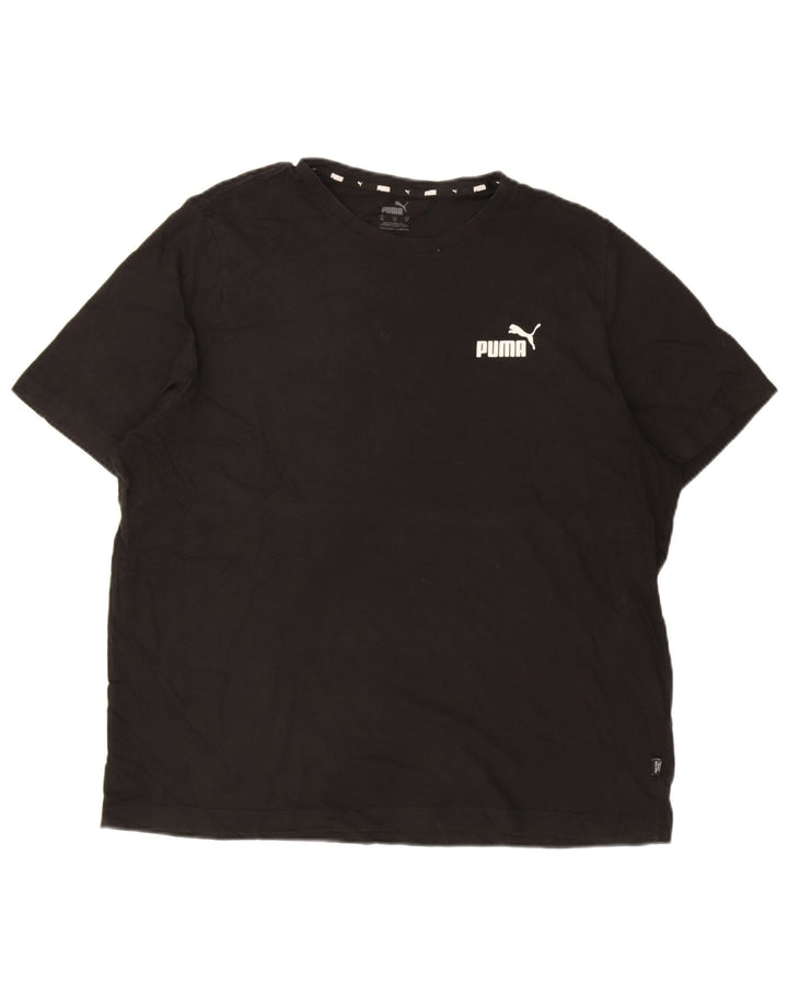 Puma Ανδρικό T-Shirt Top XL Μαύρο βαμβακερό