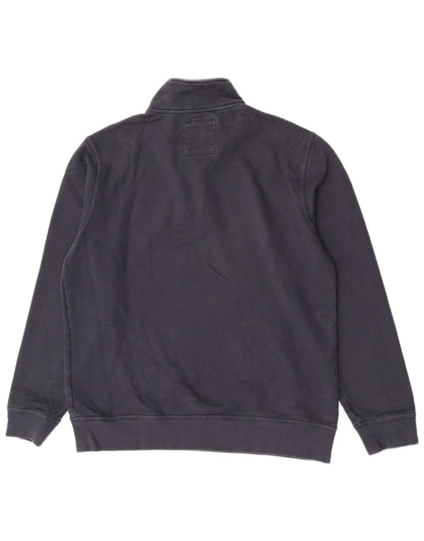Ανδρικό φούτερ με φερμουάρ Crew Clothing Jumper 2XL Navy Blue Cotton
