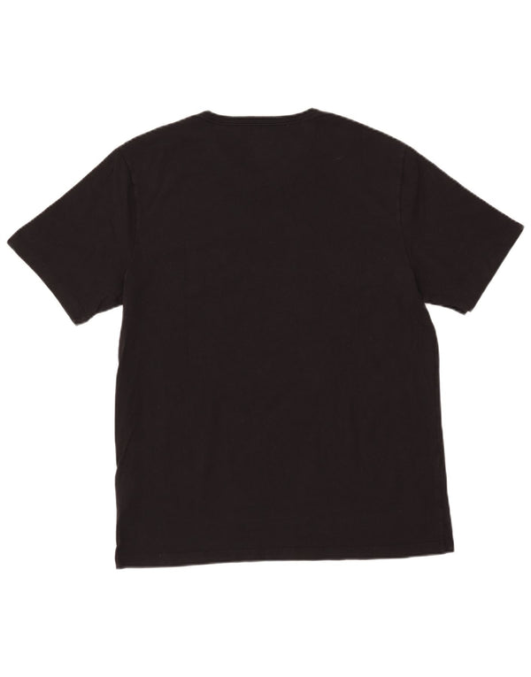 Γυναικείο T-Shirt HUGO BOSS Top UK 18 XL Μαύρο βαμβακερό