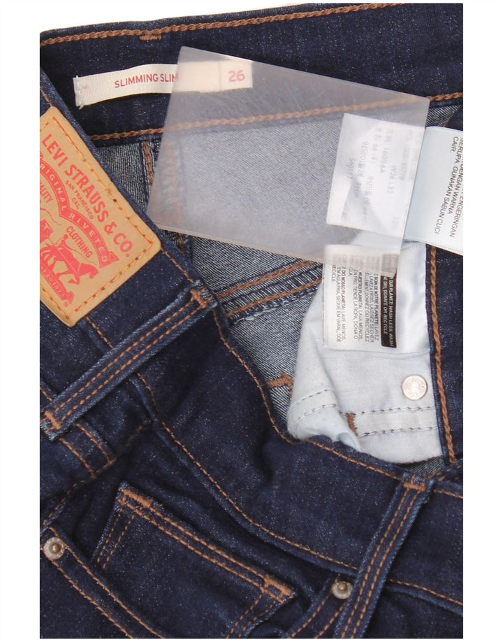 Γυναικείο Levi's Slimming Slim Jeans W26 L32 Navy Blue Cotton