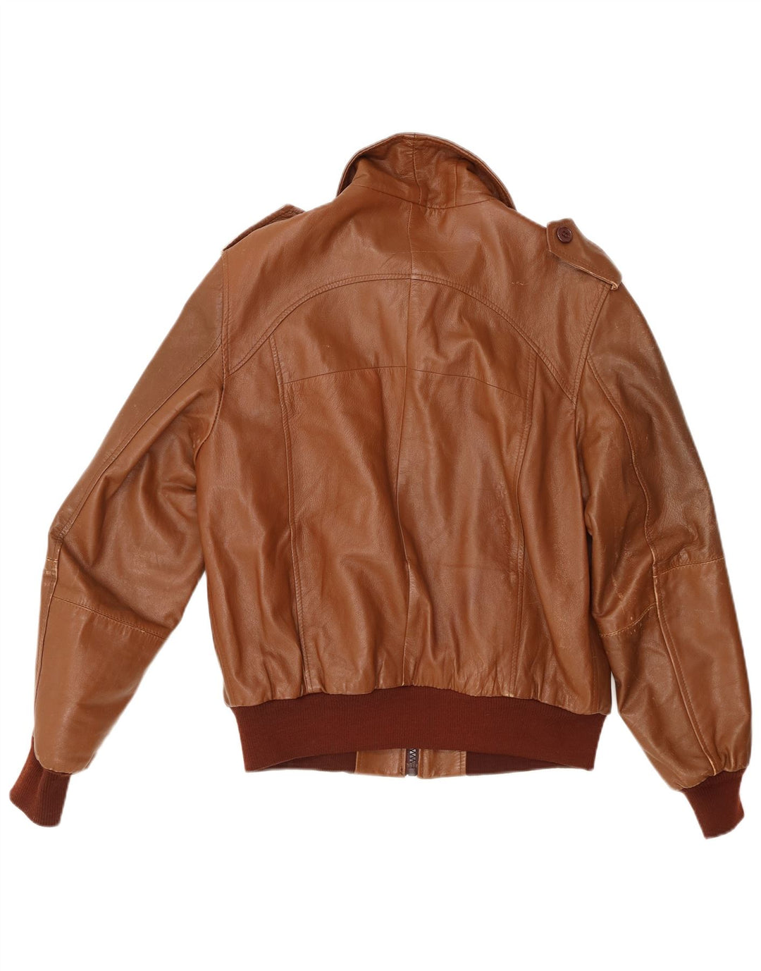 VINTAGE Ανδρικό δερμάτινο μπουφάν UK 40 Large Brown Δερμάτινο