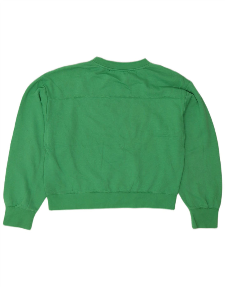 Zara Γυναικεία φούτερ Relaxed Fit Jumper UK 10 Small Green Polyester